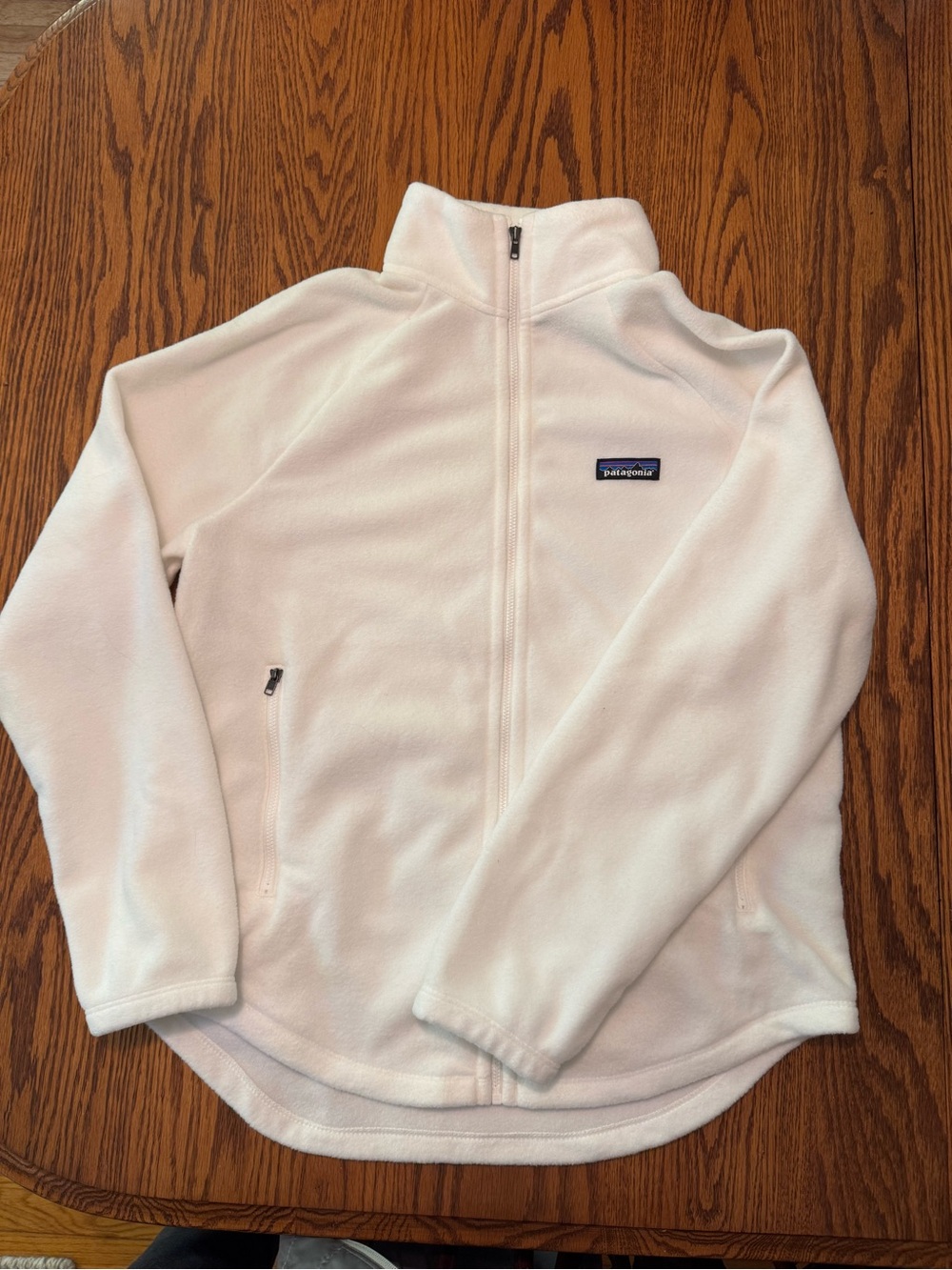 Patagonia Women’s White Full-Zip Fleece Jacket